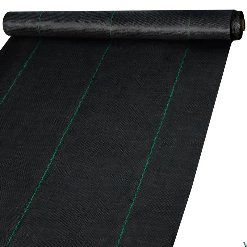 VEVOR Woven Landscape Fabric Roll, 6'W×300'L Heavy-Duty 2.4oz Polypropylene PP Woven Mesh, Permeable Ground Cover for Outdoor Garden Weed Control, Helps Soil Retain Moisture, Gravel Underlayment