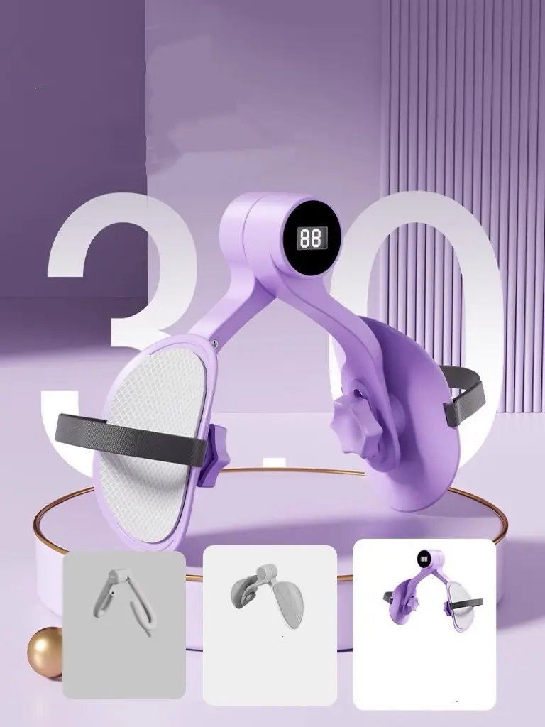 Unisex Durable Thigh Trainer - Home Strength Training Leg Machine, Inner Thigh & Arm Toner, Compact, Portable Strap, Standard or Smart Counter Versions for Home Workouts