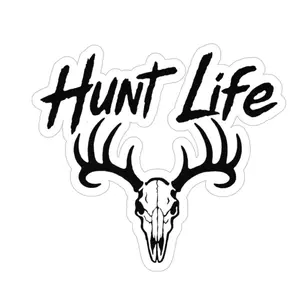 (Set of 2,3,5 pcs) Hunt Life Vinyl Sticker, Die-Cut Outdoor Decal, Hunting Lifestyle Sticker, Gift for Hunters and Outdoorsmen