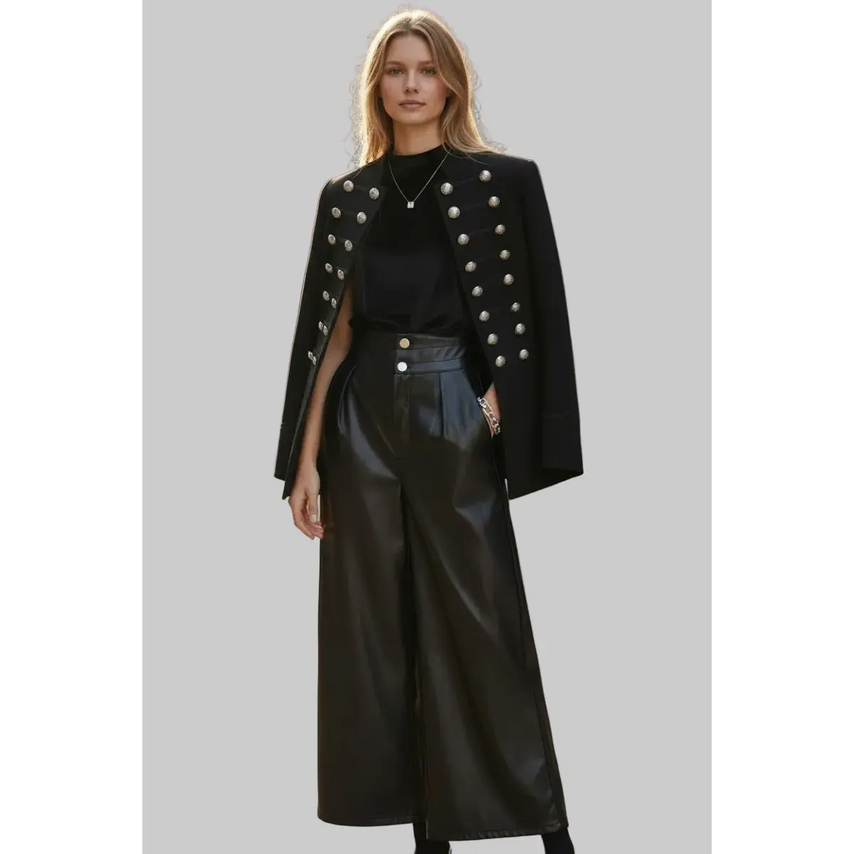 Dazzling Black Culotte Pants
