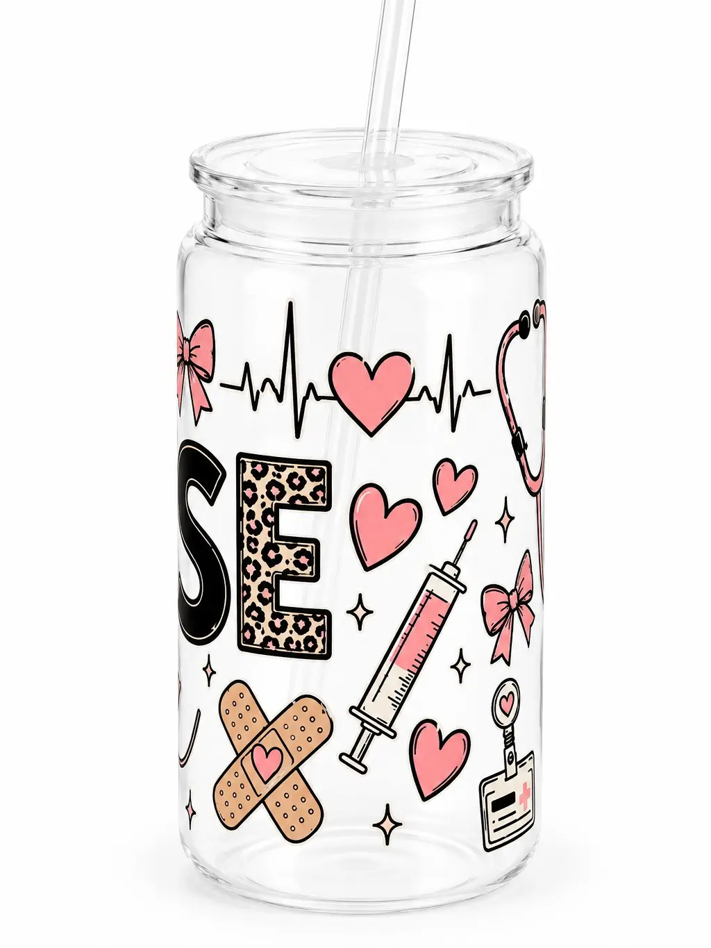 16 oz Plastic Cup with UV DTF Design