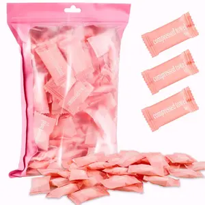 150Pcs Compressed Towel Tablets Individually Wrapped Mini Disposable Face Towels for Travel Camping Hiking Home Portable Coin Size Washcloths