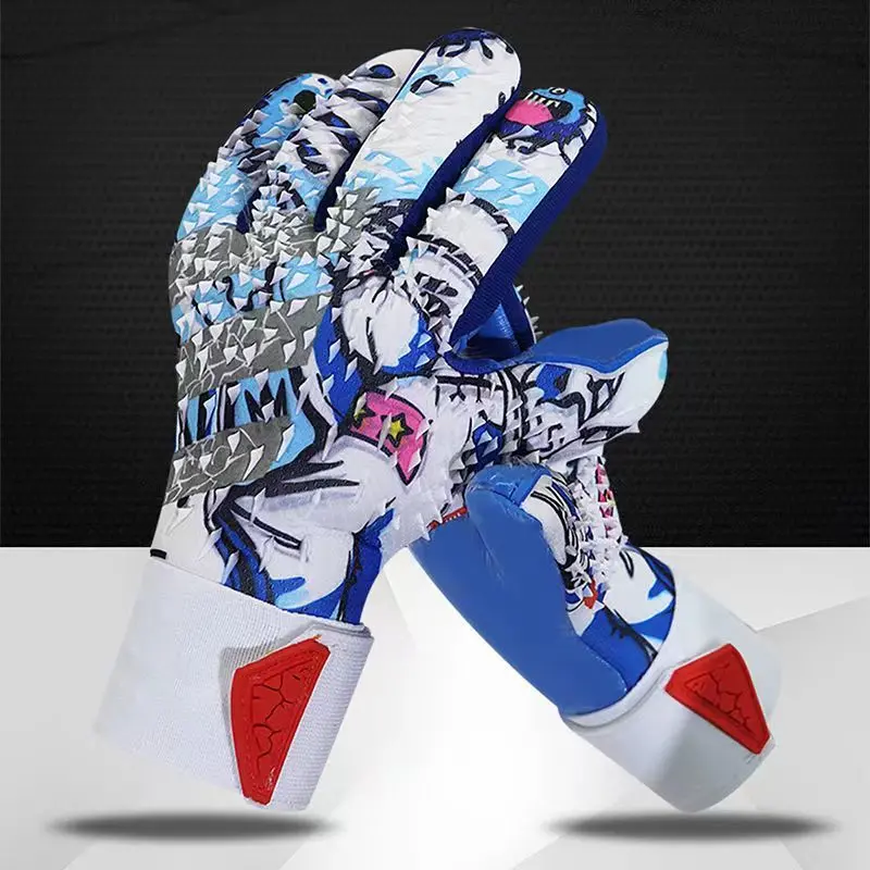 Full Latex Goalkeeper Wrapped Wristband Competition Professional Non-Slip Breathable Goalkeeper Gloves Youth Children Teenagers