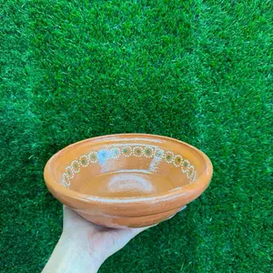 Pozolero Plate of Deep Clay 8.5In Sets.