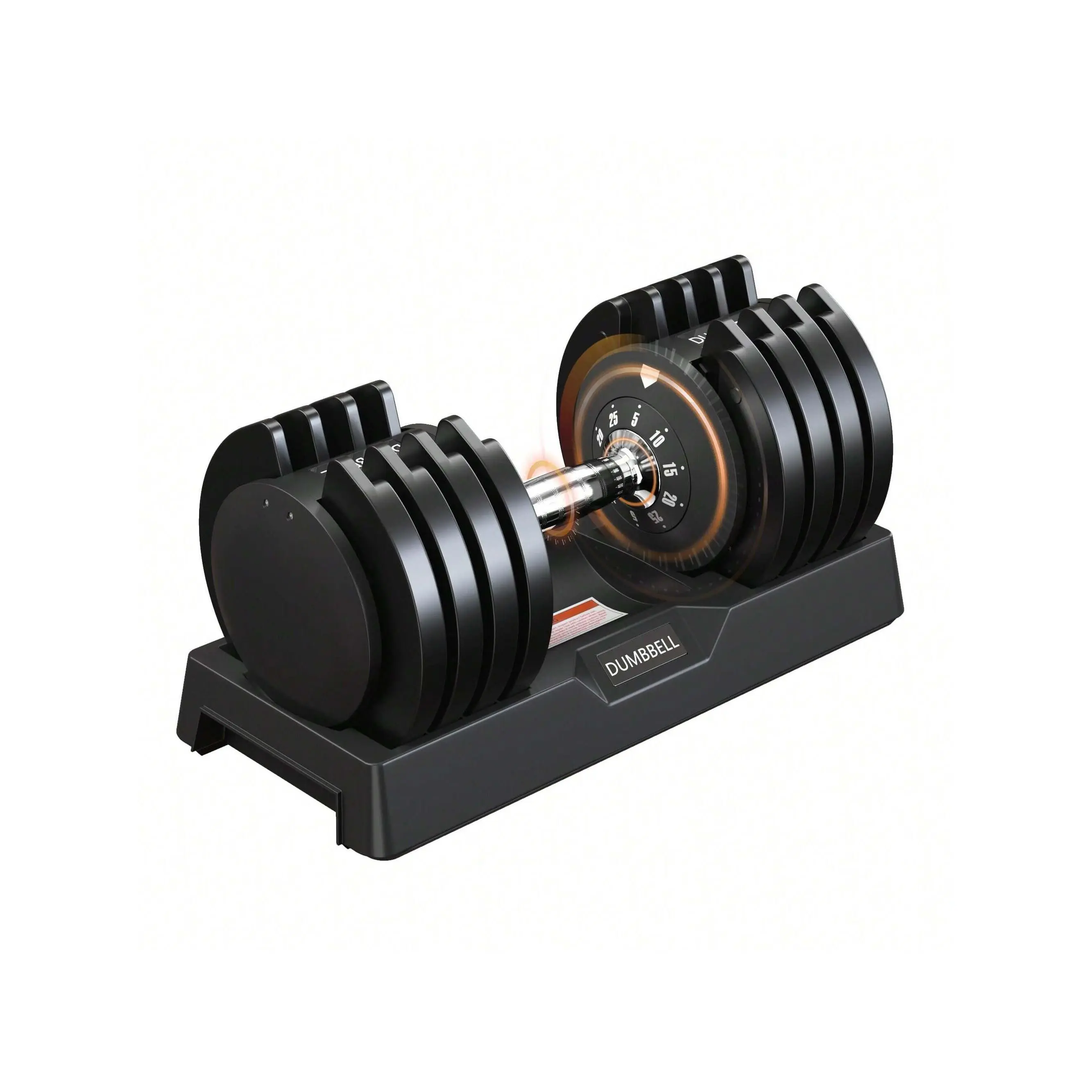 Sports season  Dlandhome Dumbbells 25lb 55lb With Anti Slip Metal Handle 5 In 1 Adjustable Free Weight Dumbbell Home Gym Equipment For Full Body Workout Fiess Outdoor agility training