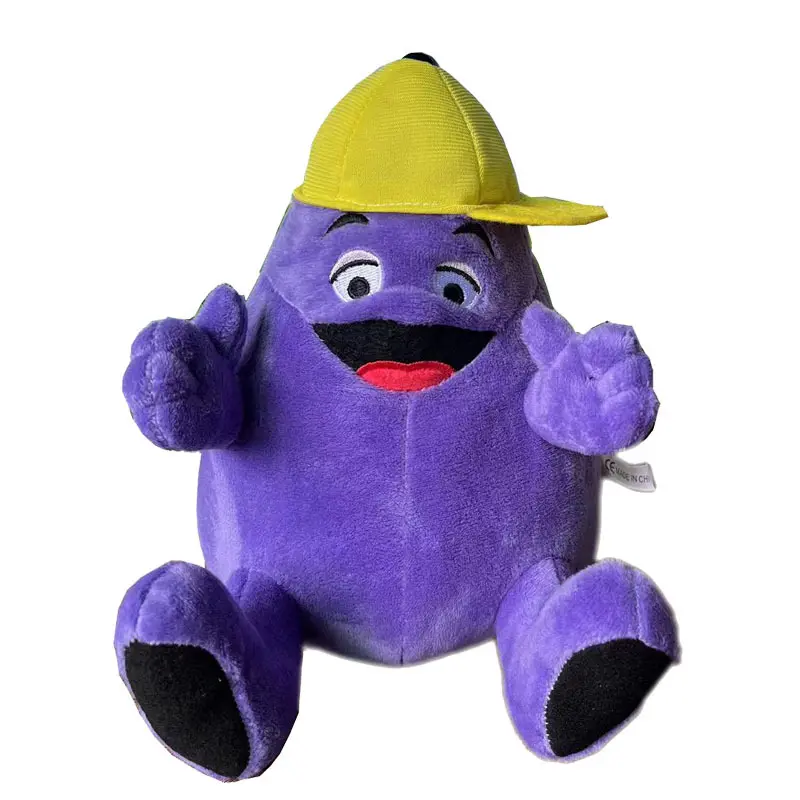 Grimace Shake Purple Plush Doll Monster Character Stuffed Toy Game Gift