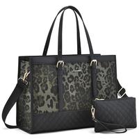 Green Leopard(Canvas+PU Leather edge) 