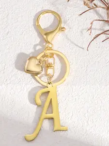 Women Girls Cute Stainless Steel Heart Letter Multi Purpose Keychain, Keychain For Bags, Handbag Backpack Charm, Personalized Gift, Car Key Holder, Cute Keychain Accessory