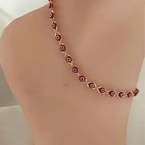 18k Gold Plated Anklet 10 inches