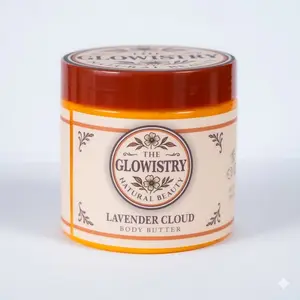 Glowistry Lavender Cloud Deep Moisture & Calm Body Butter for Intense Hydration and Soothing Lavender Scent Ideal for All Skin Types