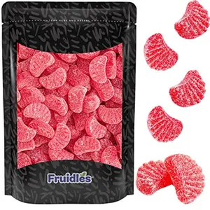 Fruidles Original Jelly Cherry Slices, Gummi Sweet Confection Candies, Traditional Old Fashioned, Vegan, Gluten-Free (Half-Pound)
