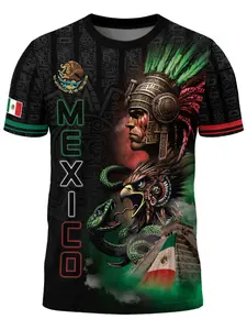 Mexico Aztec Warrior Eagle Heritage Spirit Pride Legacy Culture Shirt, Soccer Jersey, Breathable Comfort, Party, Game Viewing, Gift