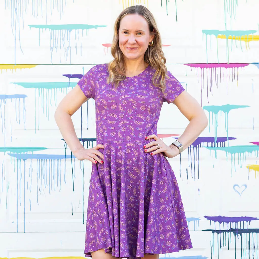 Adult "Emergence" Cicadas Super Twirler Dress with Pockets