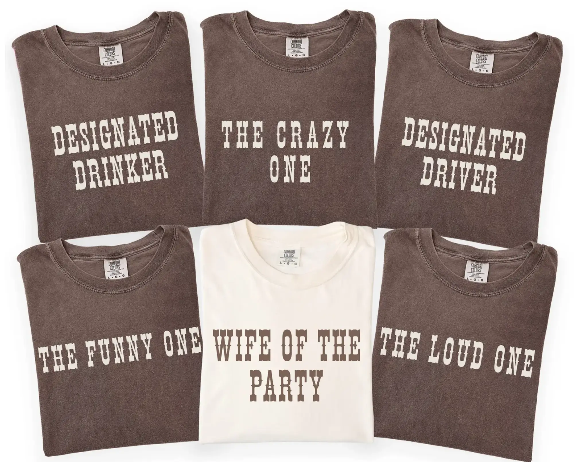 Comfort Colors Custom Bachelorette Party Shirts, Wife Of The Party Shirt, Bachelorette Party Matching Shirts, Designated Drinker Tee, Funny Bride Squad Shirts