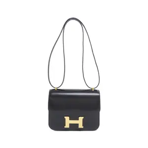 Pre-owned HERMÈS Calfskin Shoulder Bags Hermes Constance3 Box Calf mini shoulder bag
