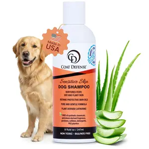 Sensitive Skin Dog Shampoo | Made in USA | Hypoallergenic Dog Shampoo for Allergies, Itching & Odor | Gentle Shampoo for Dogs | 8 oz Concentrate to 32 oz