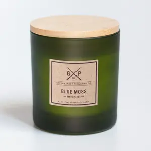 Blue Moss 8.5 oz. Balsam + Feather Candle