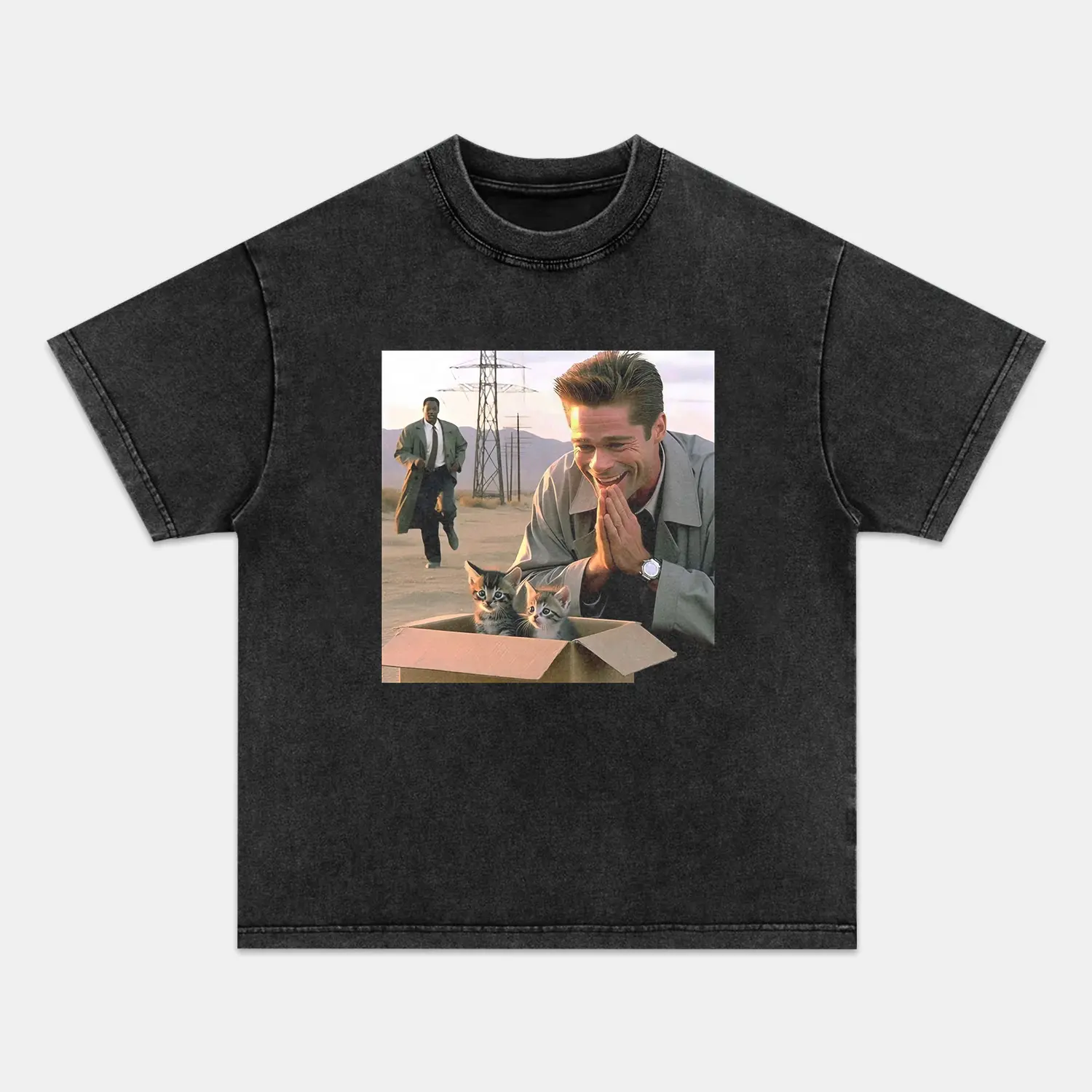 SEVEN T-shirt, Unisex Vintage Crew Neck Regular Fit Cotton Fabric Casual Comfort Breathable Short Sleeve Funny T-shirts Fashion Men&Women's Top for Streetwear 121204