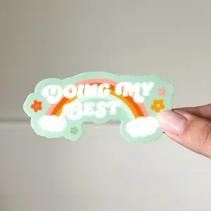 Doing My Best Sticker