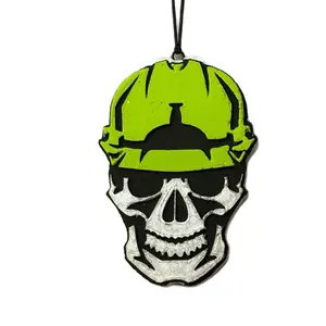 Hard Hat Skull Scented Car Freshie