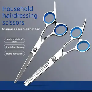 Professional Hair Cutting Scissors for Thinning and Straightening Bangs Flat-Blade for Precision Cuts Home & Salon Use Adults & Children