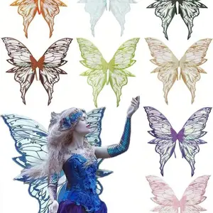 Adult Fairy Wings, Large Size Butterfly Wings, Shiny Transparent Design, Perfect for Costumes & Cosplay, Ideal for Women