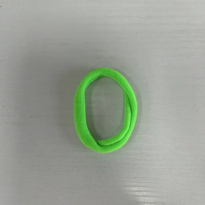 Neon Green Flexible Rubber Elastic Tie Bands - Unisex Curly Hair Accessory, Colorful Bands, Gentle Curl Hold, Keeps Curls in Place, Neat & Tidy Hair, One Size, Free Gift