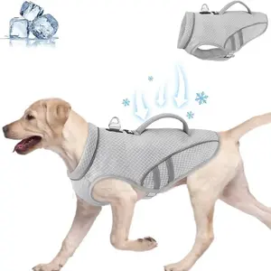 Dog Cooling Vest Harness – Breathable Summer Jacket with Leash Ring, Adjustable Fit for Small Dogs