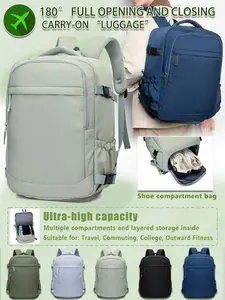 Large Capacity Travel Backpack, Fits Easyjet Airlines, 40x32x22cm, Anti-Theft Pockets, Holds 16-Inch Laptop, Hand Carry Approved