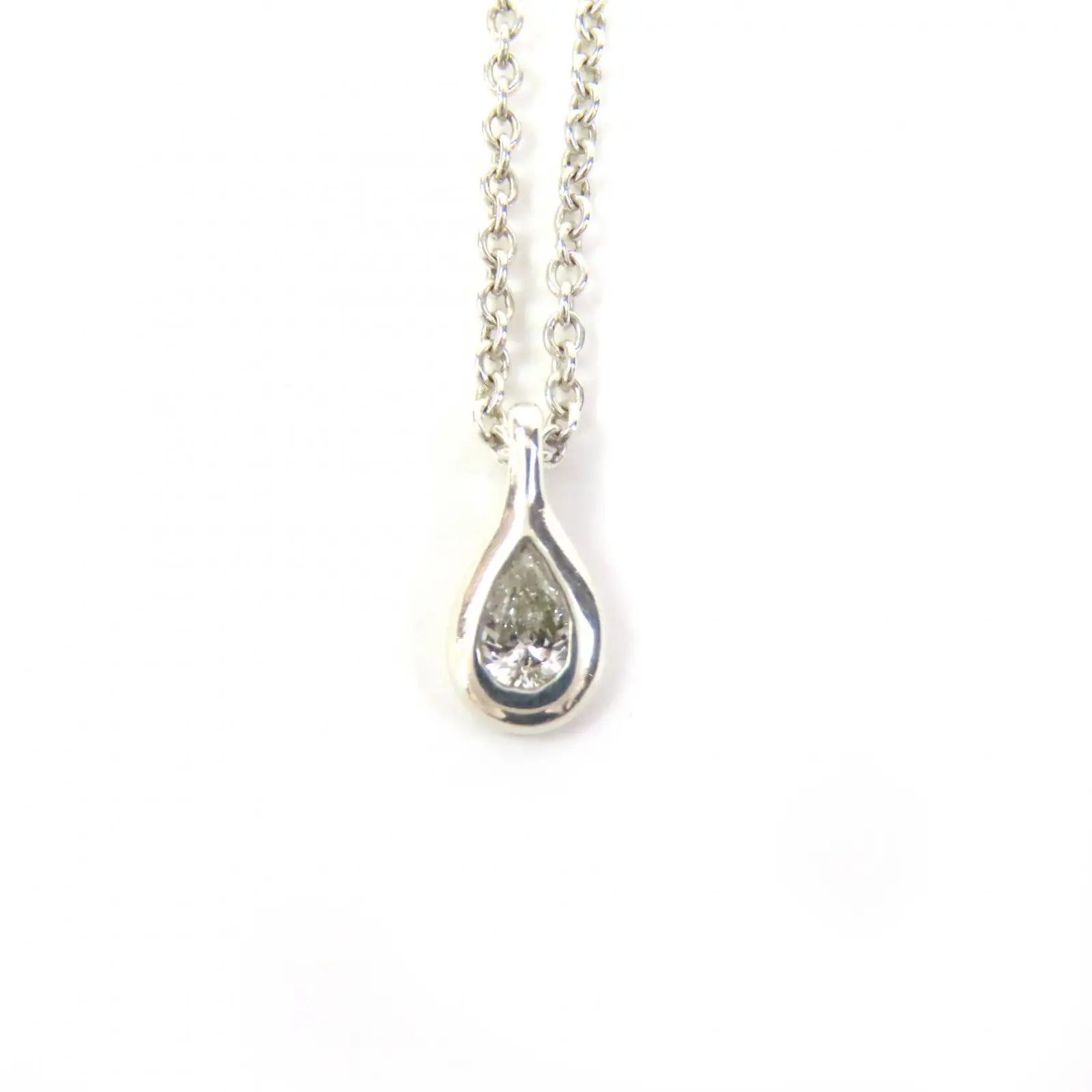 Pre-owned Tiffany & Co. Sterling Silver 925 (Ag925) Small Leather Goods Tiffany&Co. By the Yard AG925 Diamond Necklace