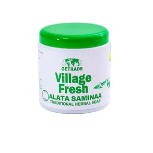 GETRADE Village Fresh Alata Saminaa | Traditional Herbal Soap | Black African Soap