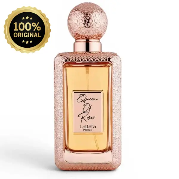 Lattafa Pride Queen of Roses Eau de Parfum, a Floral Oriental Women's Fragrance with Rose, Saffron, and Amber Notes, 100ml / 3.4 oz, Floral Oriental Fragrance, Eau De Parfum Women's Fragrance