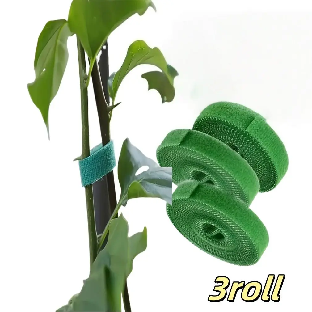 5 Pack Self-Adhesive Plant Tie Tape for Garden Support, Flexible Tape for Vines Stems and Wires, Versatile Back to Back Magic Tape for Safe Gardening Tasks, Garden Supplies