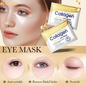 10pcs Hydrating Collagen Eye Masks - Refreshing Gel Patches for Tired Eyes