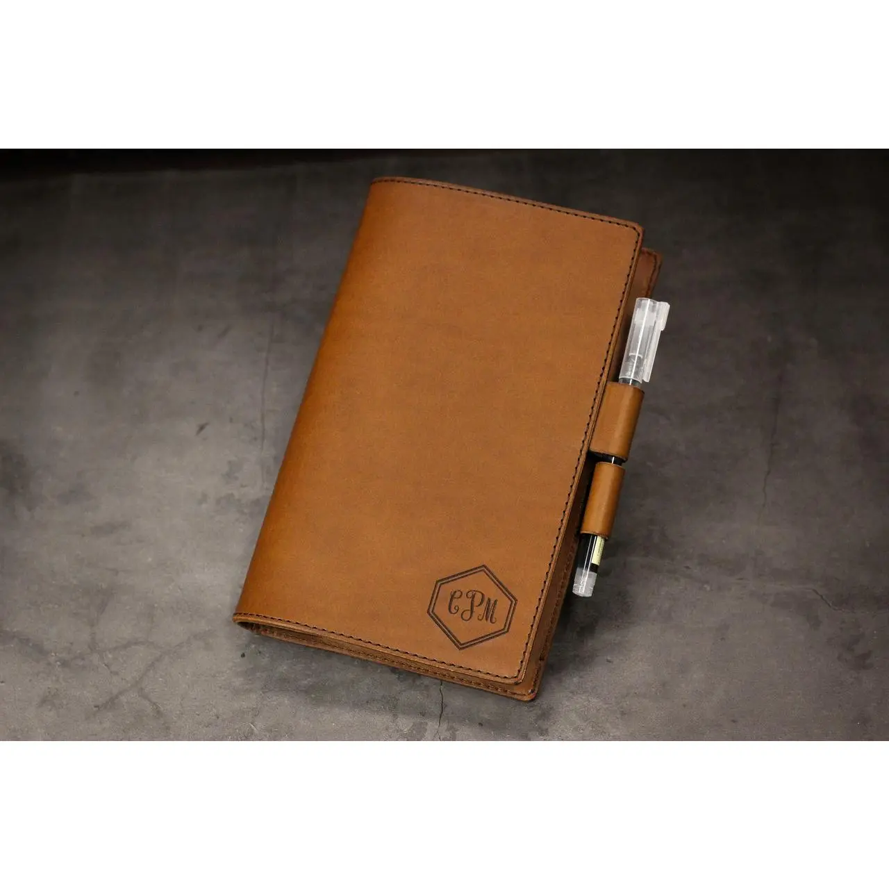 Leather Notebook Cover Set - Walnut Minerva