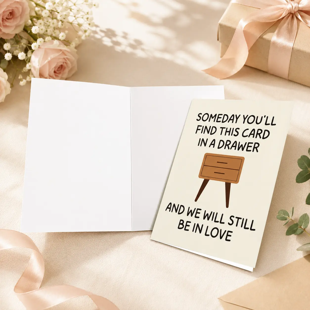 Romantic Anniversary Card for Husband Wife, Greeting Card for Him Her, Couple Love Card for Wedding Anniversary Valentine’s Day Gift