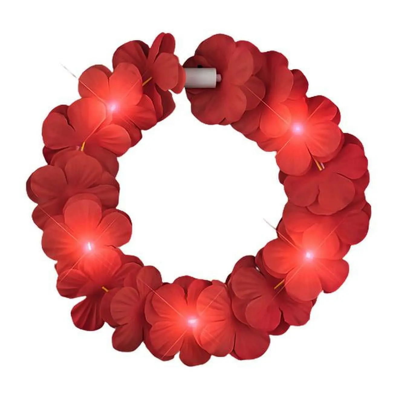 Blinkee IGTFCH-RD Island Girl Tropical Flower Crown Lei Headband, Red