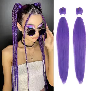 Braiding Hair Pre Stretched 30 Inch -  Hair Extensions for Braids Long Synthetic Yaki Braiding Hairs DIY Braids Ponytail for Stage Party Halloween  2 Pack