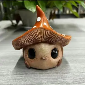 Vintage Inspired Mushroom Fairy Decor, Easter Egg Hunt Prize, Sentimental Mother's Day Gift, Resin Collectible Figurines for Tea Table, Office Desk, Home Decor, Table Desk Ornament