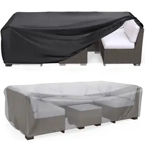 Waterproof Outdoor Furniture Cover 210D Silver Coated Oxford Cloth Garden Patio Sofa Dust Rain UV Sun Protection Cover