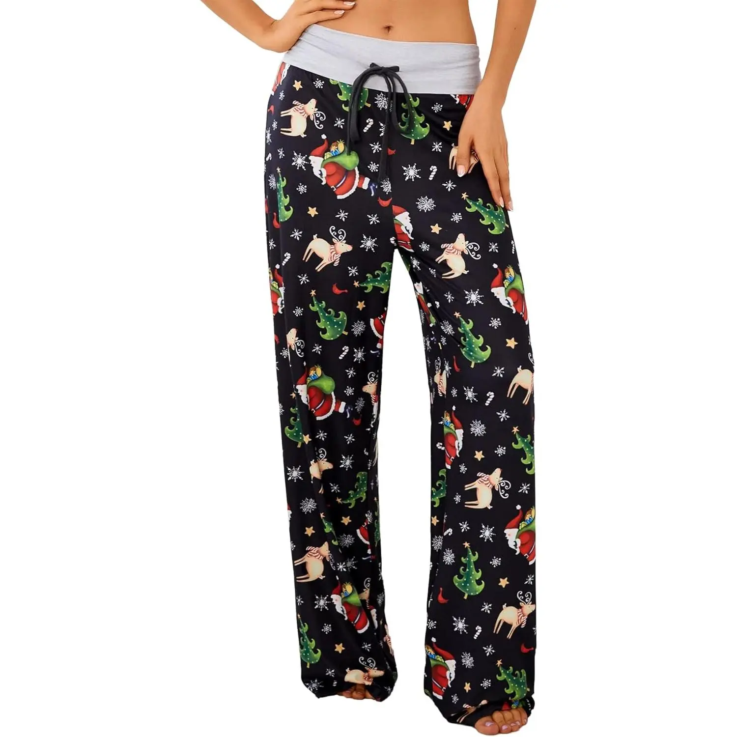 Christmas/Moose Santa Claus-green