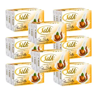 Silk Shea Butter Beauty Soap pack of 8 (24 bar soap): Silky Smooth Skin Every Day