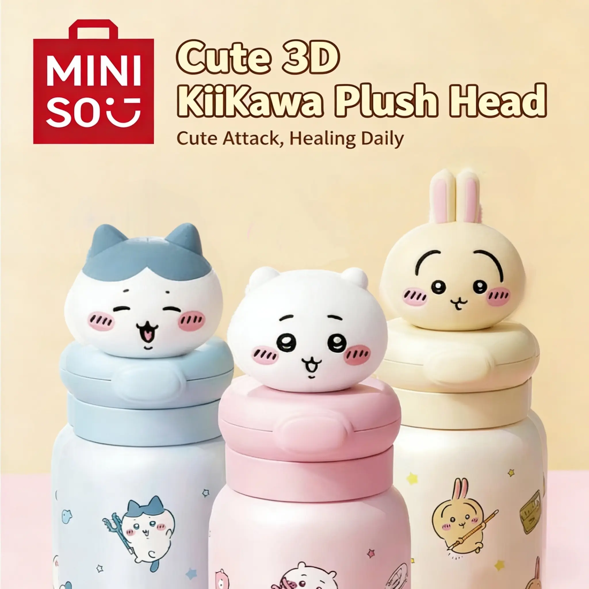 MINISO Chiikawa Character Vacuum Insulated Tumbler - 316 Stainless