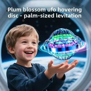 SKYQITIAN Third Generation UFO Toy with Intelligent Sensor Control Hand Wave Activation LED Lights for Kids & Adults Interactive Play
