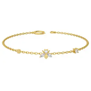 Kyra Tennis Bracelet – 925 Sterling Silver, Gold & Rhodium Plated