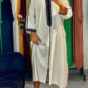 Thobes for Men - Short-Sleeved Design with Black Embroidery, Versatile Style for Men in Various Colors - Briefs, Menswear