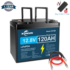 12V 120Ah/100Ah LiFePO4 deep cycle rechargeable lithium battery, over 5000 life cycles, built-in BMS, perfect backup power, off-grid home energy storage core series, maintenance free,TikTokShopBlackFriday