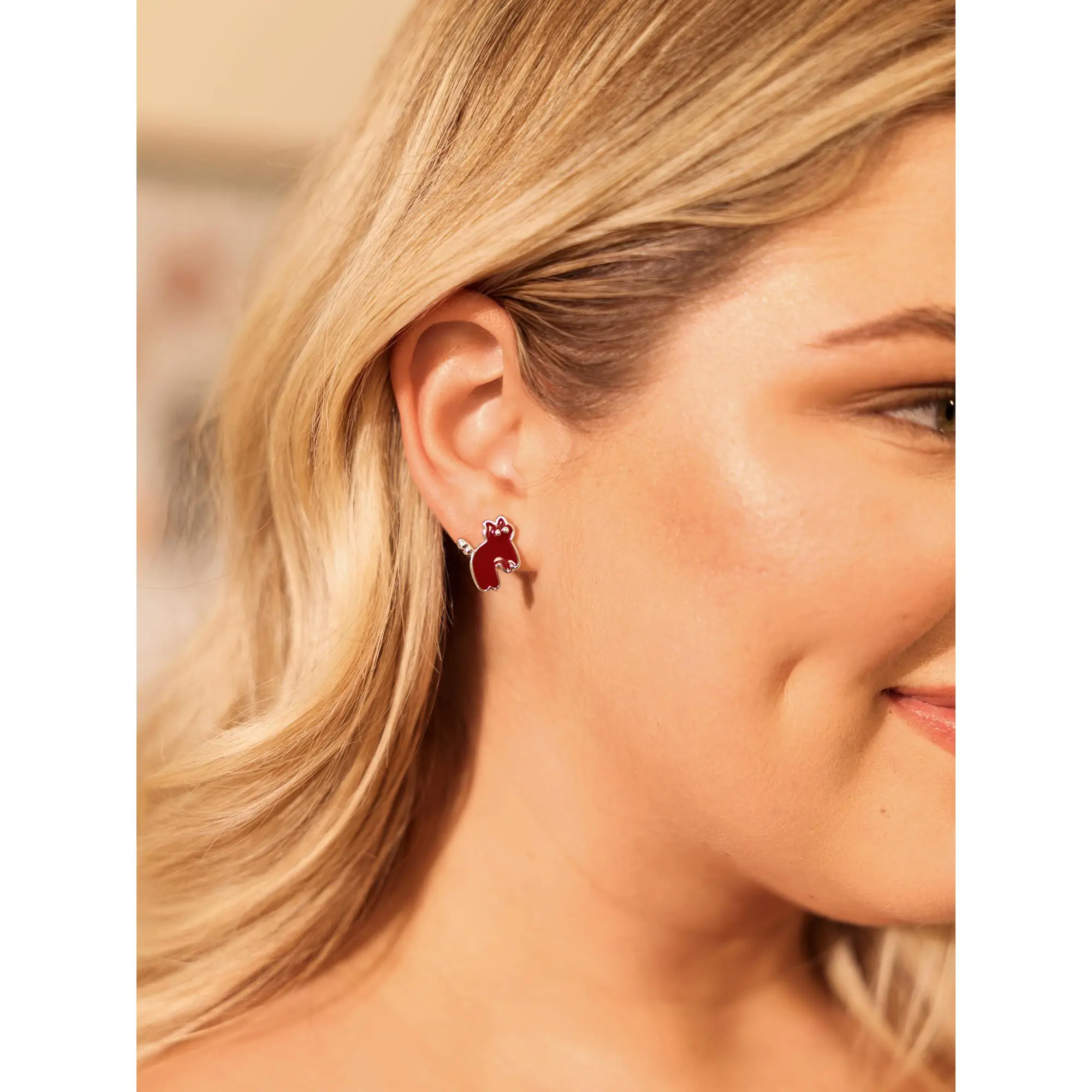 BloomChic Cute Cat Stud Earrings