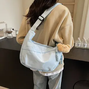 Trendy Casual Dumpling Shoulder Bag Spacious Portable Crossbody Bag For Ladies