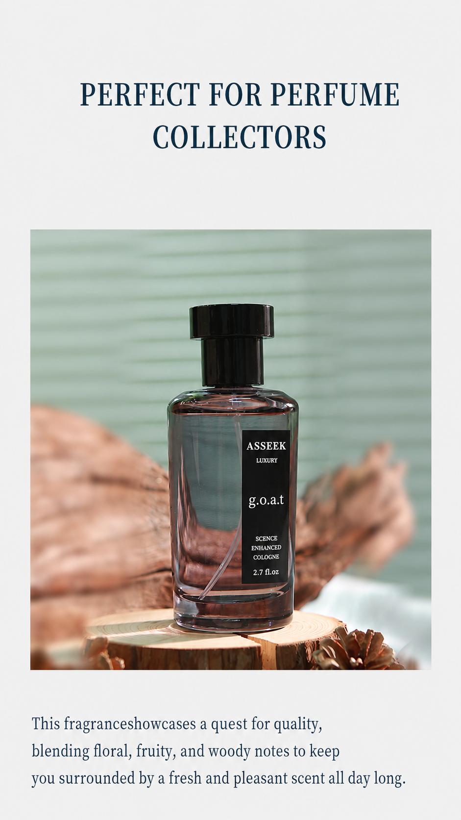 ASSEEK g.o.a.t Man Cologne,【2 pieces】 Long Lasting Men perfume,Men's cologne , Gift，ASSEEK Midnight Marine Man Cologne, Long Lasting Men perfume,Men's cologne , Gift，2.7oz（80ml） Spray